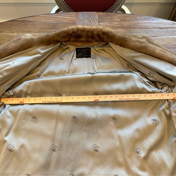 Men’s Golden Mink Fur Car Coat Jacket - XL - Picture 10 of 11